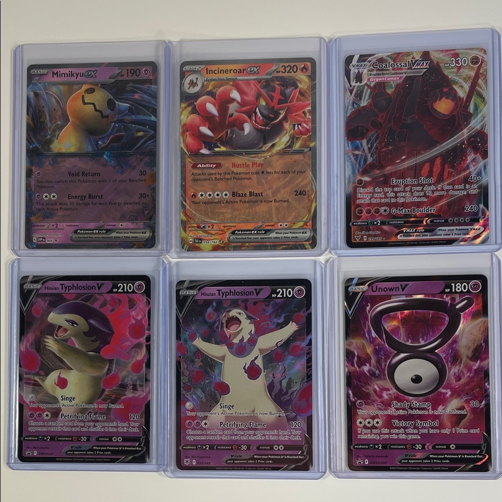 Pokemon Trading Cards -Set of Six Collection